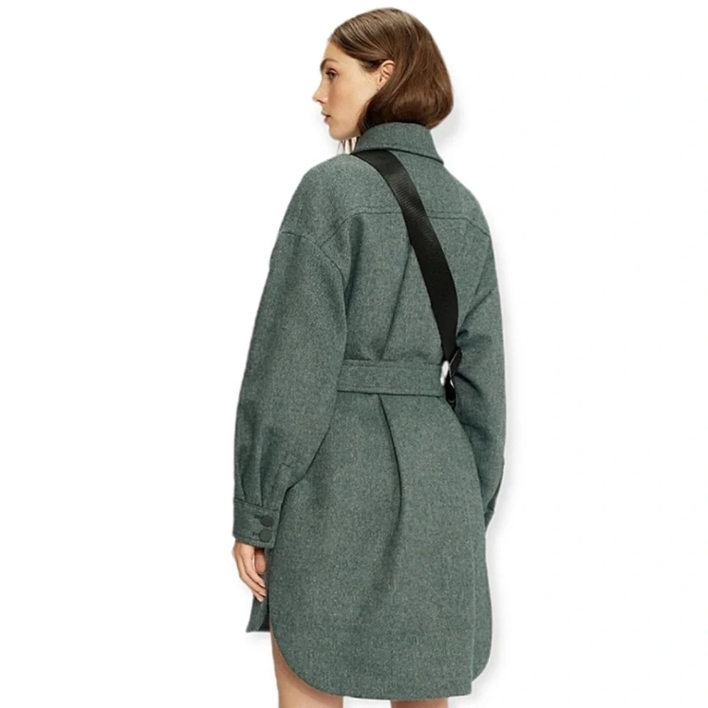 NWT Ted Baker Emerii Oversized Belted Shacket - Picture 4 of 9